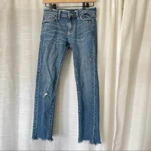 Pilcro and the Letterpress Slim Boyfriend distressed jeans 26